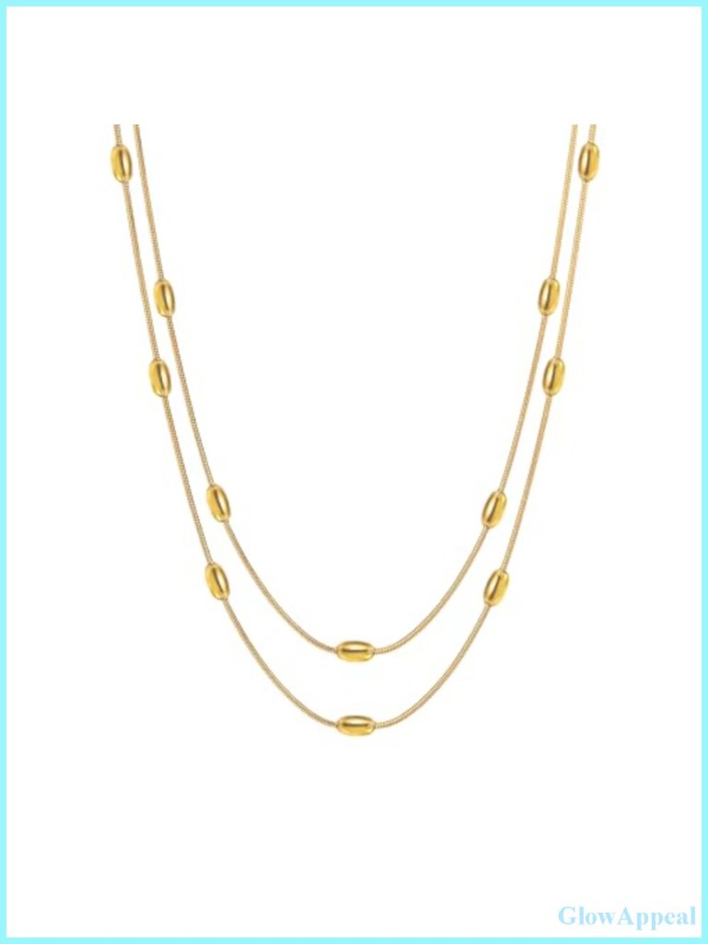 Adjustable Long Chain Necklace Pearl Lariat for Banquets & Formal Events